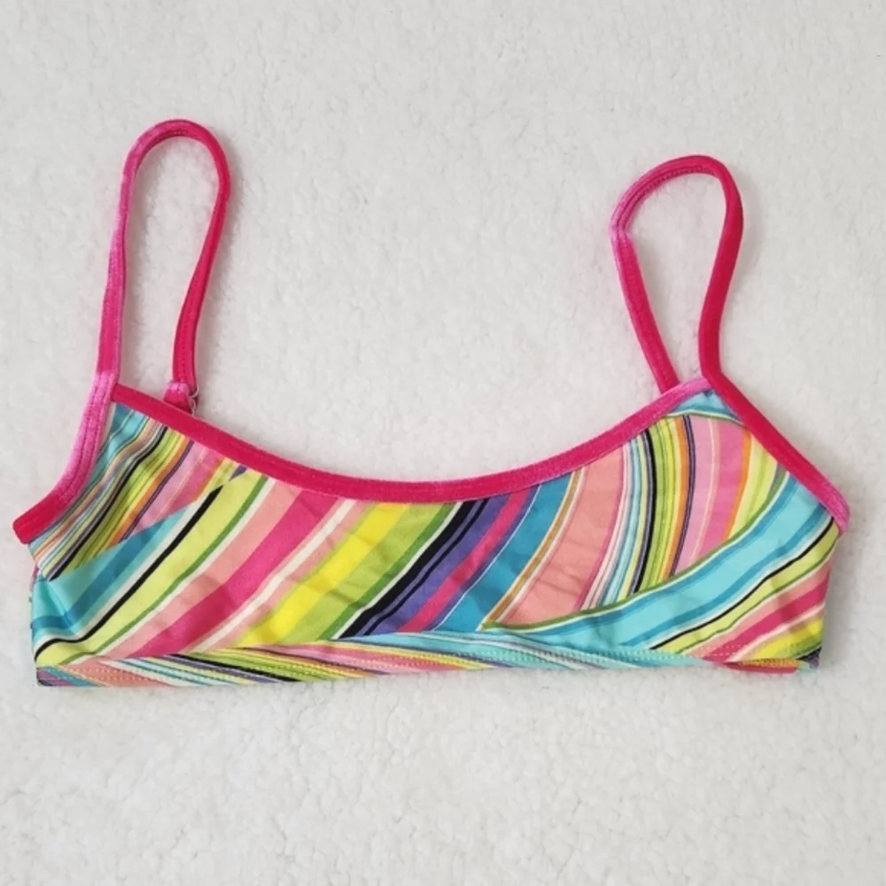 New!Frankie's Bikinis Dallas Shine Bralette‎ Bikini Top